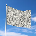 Hand Drawn Mantis Pattern Print Polyester Flag