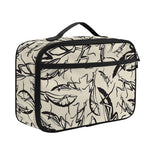 Hand Drawn Mantis Pattern Print Portable Lunch Bag