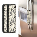 Hand Drawn Mantis Pattern Print Refrigerator Handle Covers
