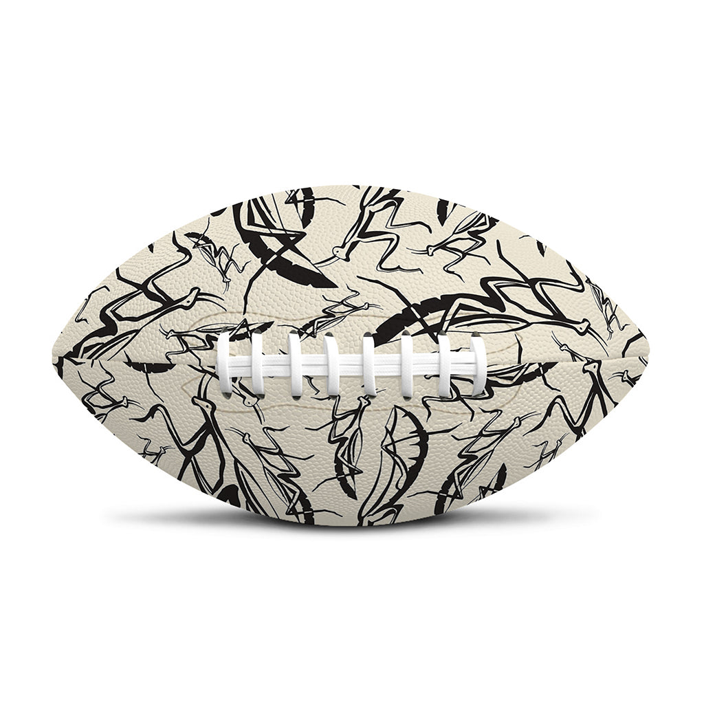 Hand Drawn Mantis Pattern Print Rugby Ball