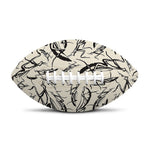 Hand Drawn Mantis Pattern Print Rugby Ball