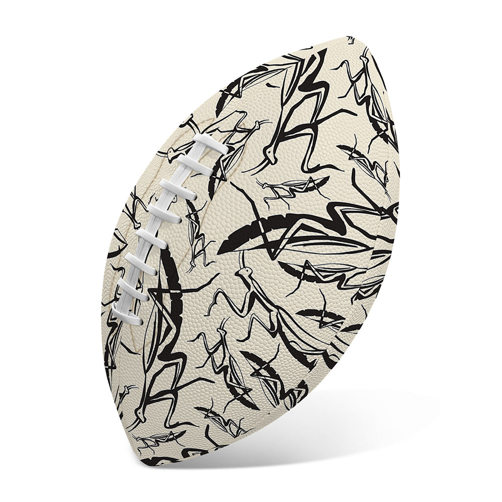 Hand Drawn Mantis Pattern Print Rugby Ball