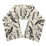 Hand Drawn Mantis Pattern Print Scarf