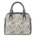 Hand Drawn Mantis Pattern Print Shoulder Handbag