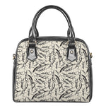 Hand Drawn Mantis Pattern Print Shoulder Handbag
