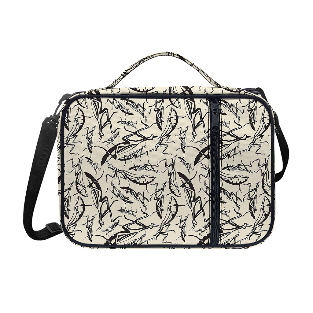 Hand Drawn Mantis Pattern Print Shoulder Strap Bible Bag