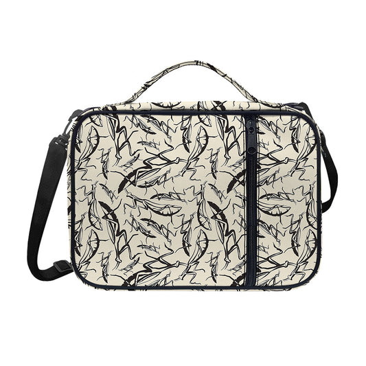 Hand Drawn Mantis Pattern Print Shoulder Strap Bible Bag