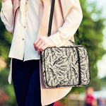 Hand Drawn Mantis Pattern Print Shoulder Strap Bible Bag