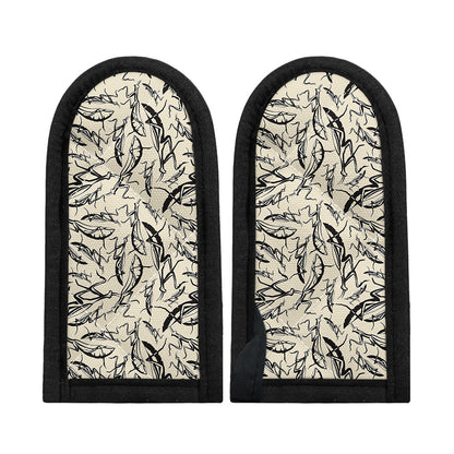 Hand Drawn Mantis Pattern Print Skillet Handle Cover