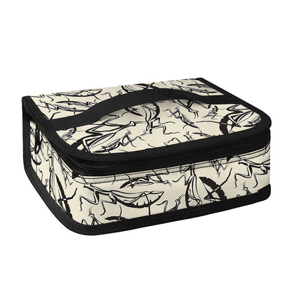 Hand Drawn Mantis Pattern Print Small Lunch Bag