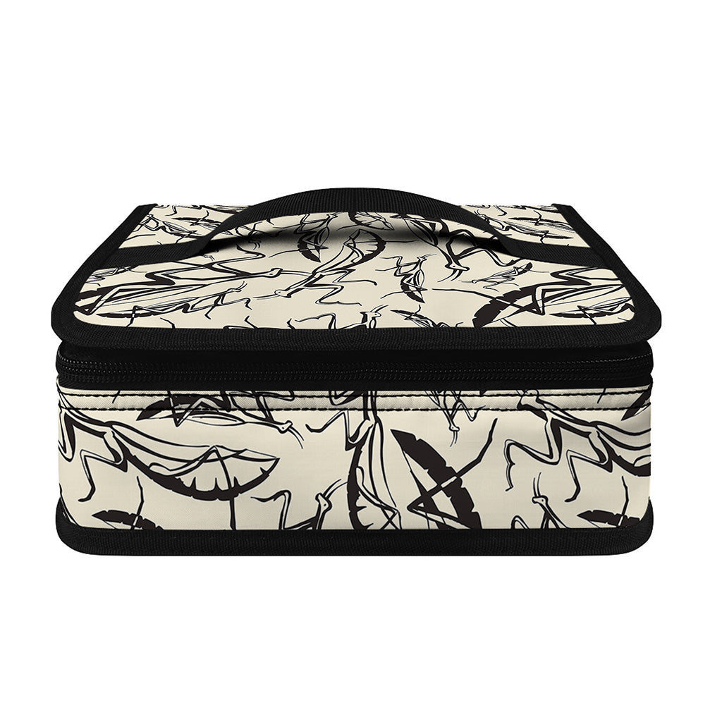 Hand Drawn Mantis Pattern Print Small Lunch Bag