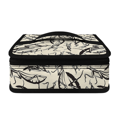 Hand Drawn Mantis Pattern Print Small Lunch Bag