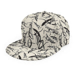 Hand Drawn Mantis Pattern Print Snapback Cap