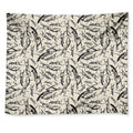 Hand Drawn Mantis Pattern Print Tapestry