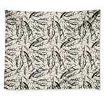 Hand Drawn Mantis Pattern Print Tapestry
