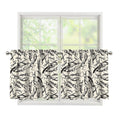 Hand Drawn Mantis Pattern Print Tier Curtains