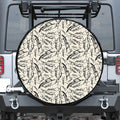 Hand Drawn Mantis Pattern Print Tire Cover