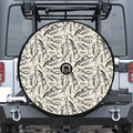 Hand Drawn Mantis Pattern Print Tire Cover With Camera Hole