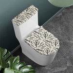 Hand Drawn Mantis Pattern Print Toilet Lid And Tank Cover Set