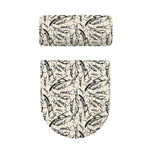 Hand Drawn Mantis Pattern Print Toilet Lid And Tank Cover Set
