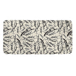 Hand Drawn Mantis Pattern Print Towel