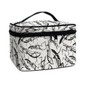 Hand Drawn Mantis Pattern Print Travel Makeup Bag
