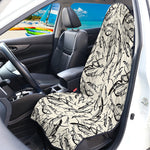 Hand Drawn Mantis Pattern Print Waterproof Car Seat Cover