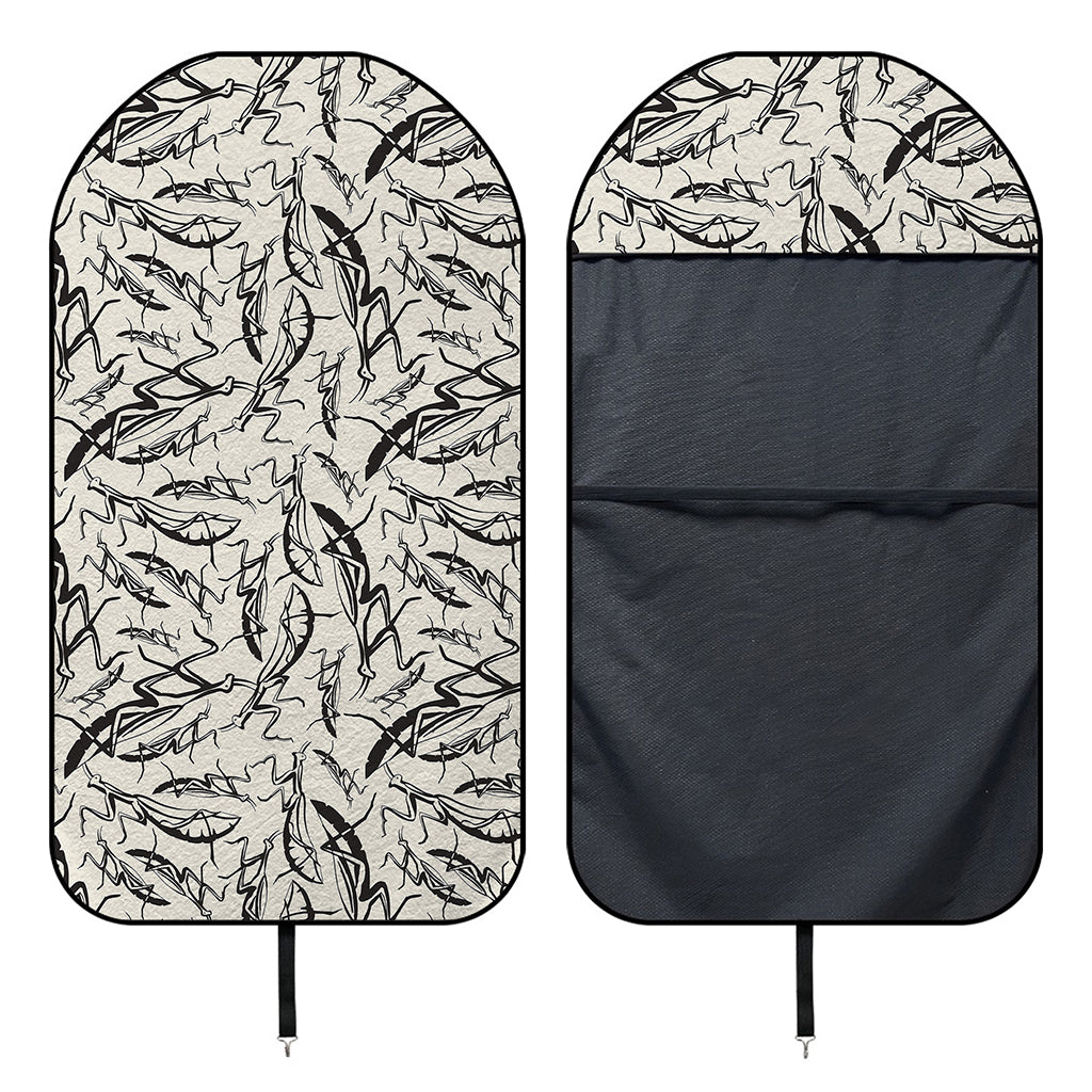 Hand Drawn Mantis Pattern Print Waterproof Car Seat Cover