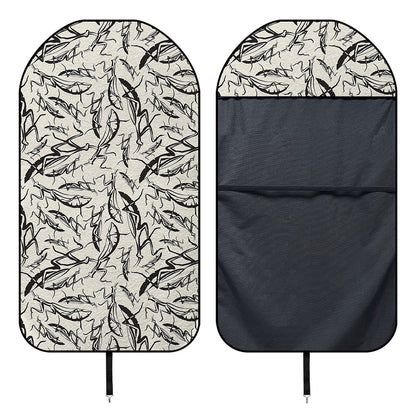 Hand Drawn Mantis Pattern Print Waterproof Car Seat Cover