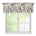 Hand Drawn Mantis Pattern Print Window Valance