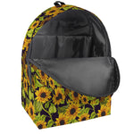 Hand Drawn Sunflower Pattern Print Backpack