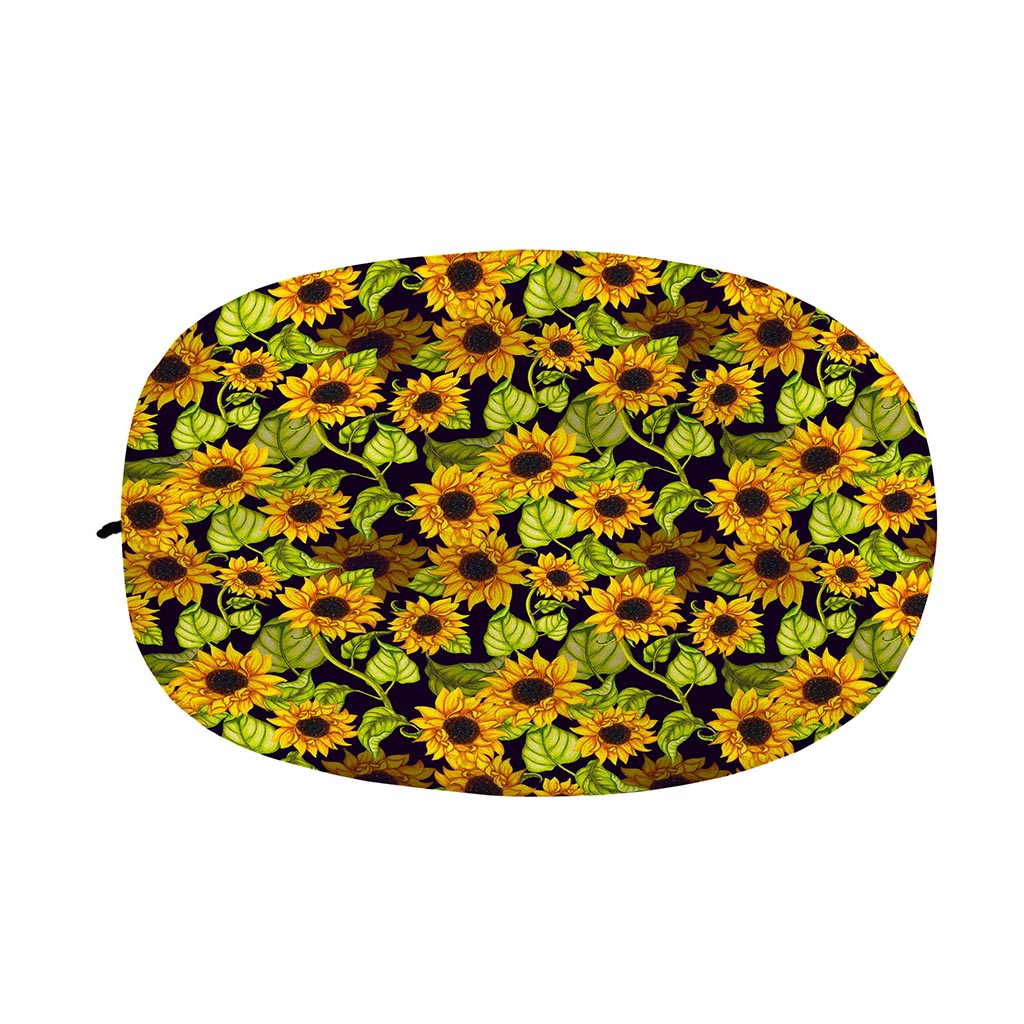 Hand Drawn Sunflower Pattern Print Car Side Mirror Covers