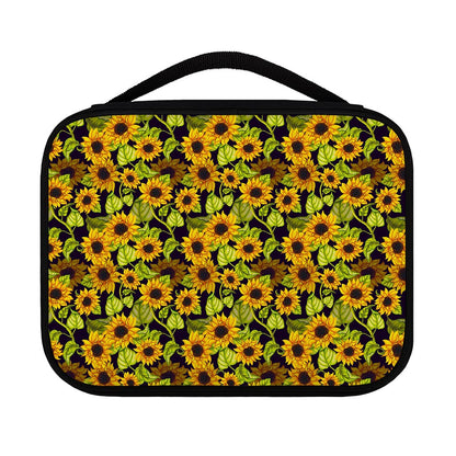 Hand Drawn Sunflower Pattern Print Classic Bible Case