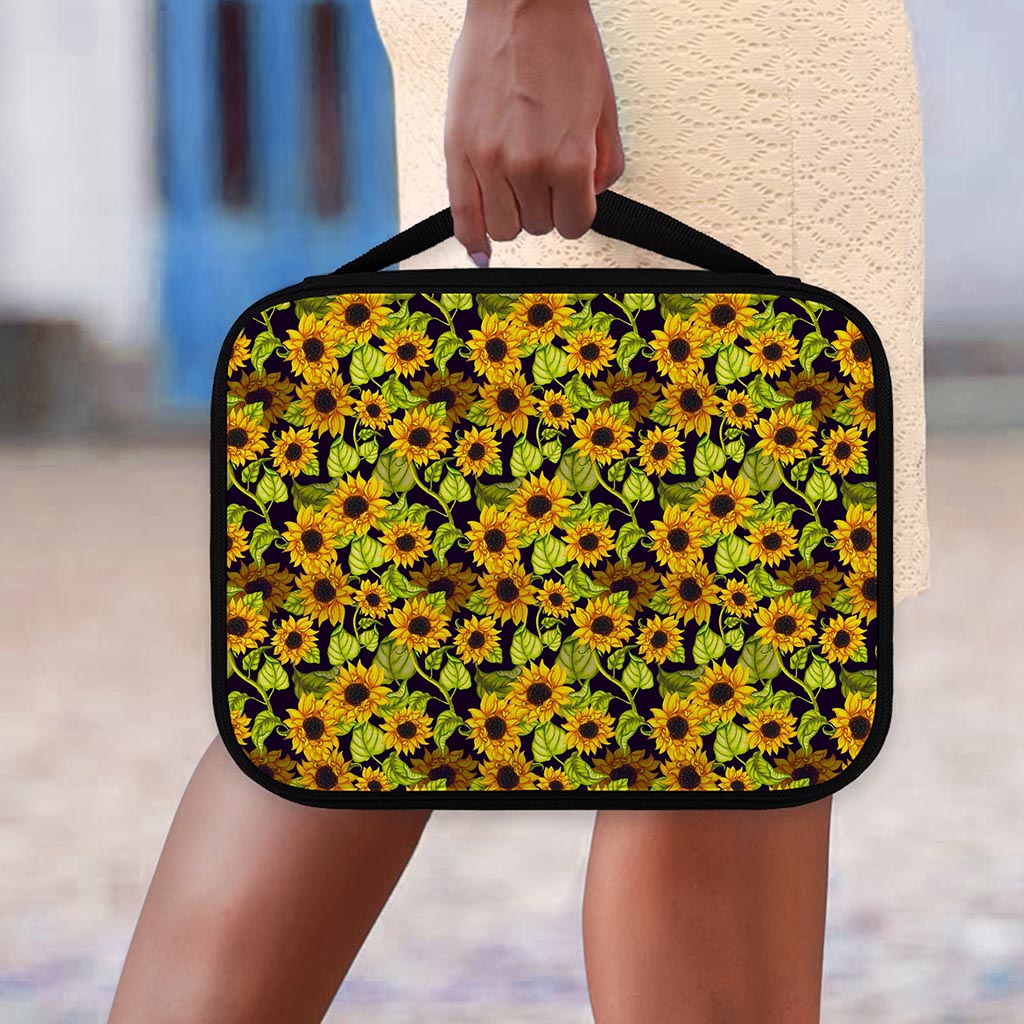 Hand Drawn Sunflower Pattern Print Classic Bible Case