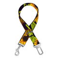 Hand Drawn Sunflower Pattern Print Dog Seat Belt