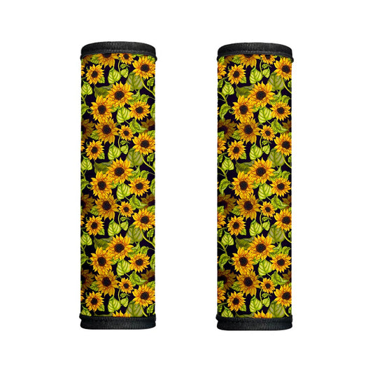 Hand Drawn Sunflower Pattern Print Handle Covers