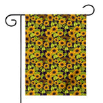 Hand Drawn Sunflower Pattern Print House Flag