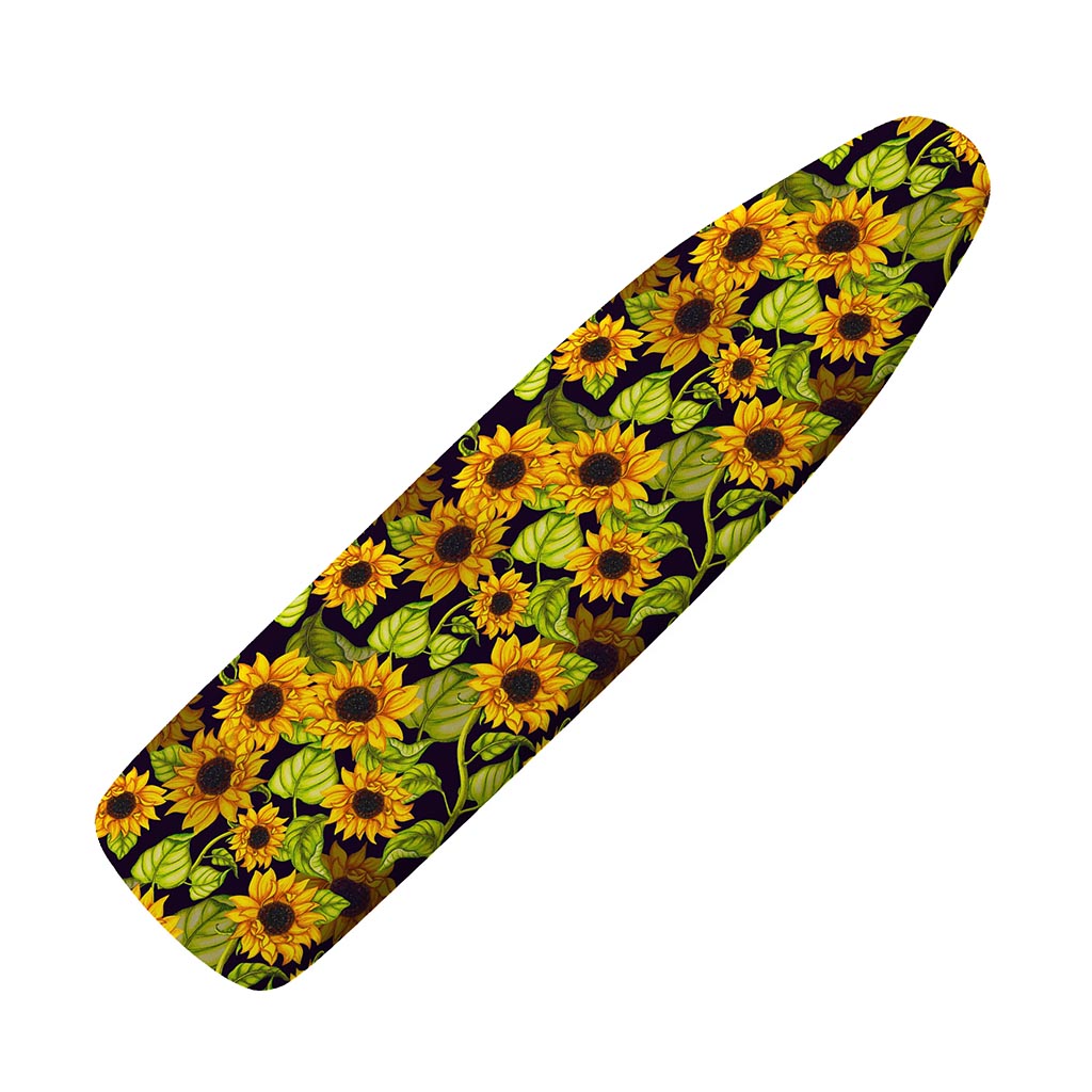 Hand Drawn Sunflower Pattern Print Ironing Board Cover