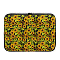 Hand Drawn Sunflower Pattern Print Laptop Sleeve