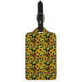 Hand Drawn Sunflower Pattern Print Luggage Tag