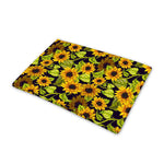 Hand Drawn Sunflower Pattern Print Pet Cooling Mat Cover