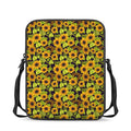 Hand Drawn Sunflower Pattern Print Rectangular Crossbody Bag