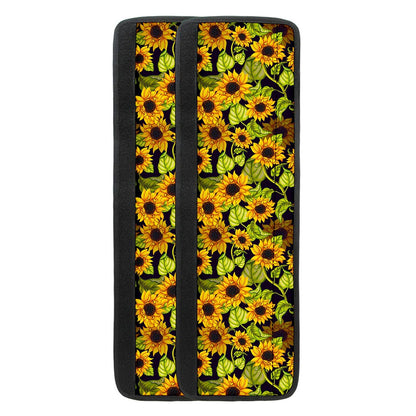 Hand Drawn Sunflower Pattern Print Refrigerator Handle Covers