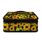 Hand Drawn Sunflower Pattern Print Small Lunch Bag