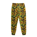 Hand Drawn Sunflower Pattern Print Sweatpants