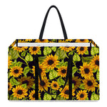 Hand Drawn Sunflower Pattern Print Utility Tote Bag