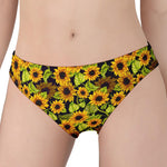 Hand Drawn Sunflower Pattern Print Women's Panties