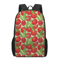 Hand Drawn Tomato Pattern Print 17 Inch Backpack
