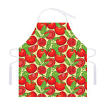 Hand Drawn Tomato Pattern Print Adjustable Apron