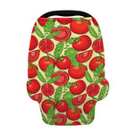 Hand Drawn Tomato Pattern Print Baby Seat Cover